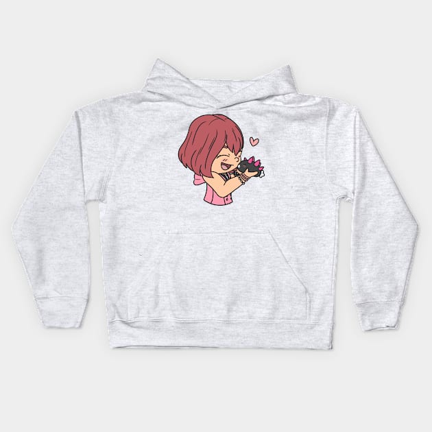 Kairi and Sea Cucumber Kids Hoodie by peachmoon